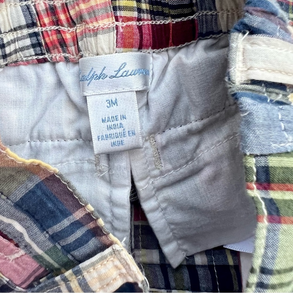 Ralph Lauren Plaid Shorts 3m - Picture 3 of 3